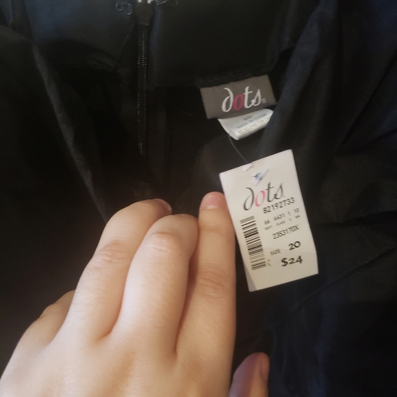 NWT Black one shoulder dress size 20 - Picture 2 of 3